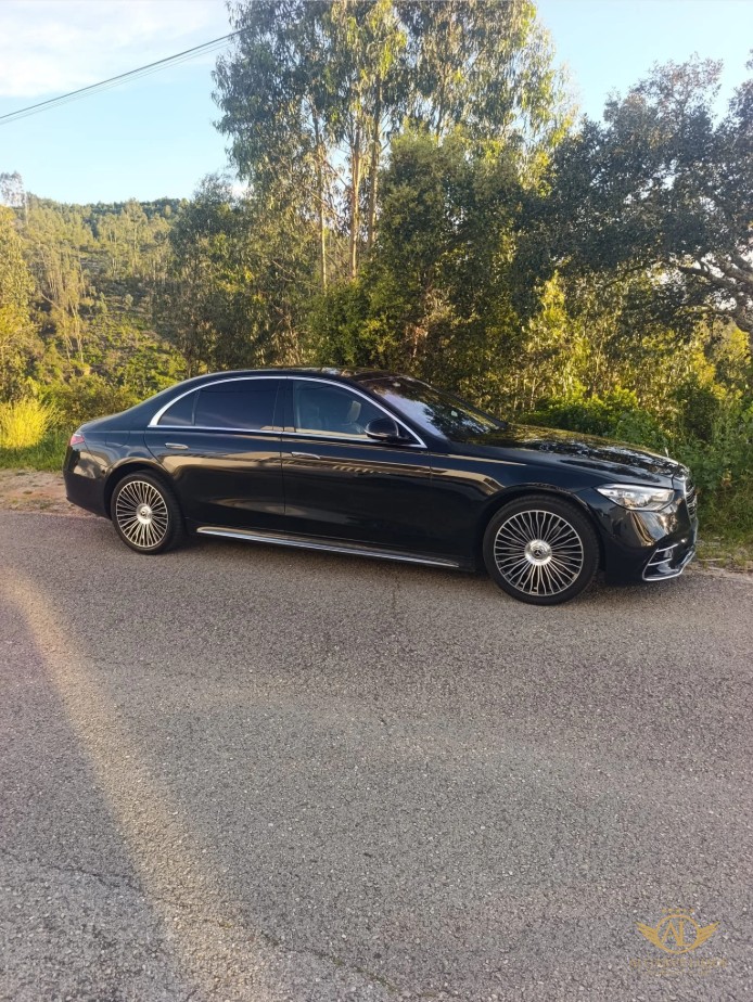 Algarve Limos Mercedes-Benz S-Class saloon on a country road